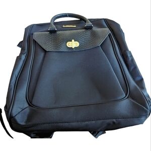 NEW Nicole Miller Black Ella Collection Backpack Giftable